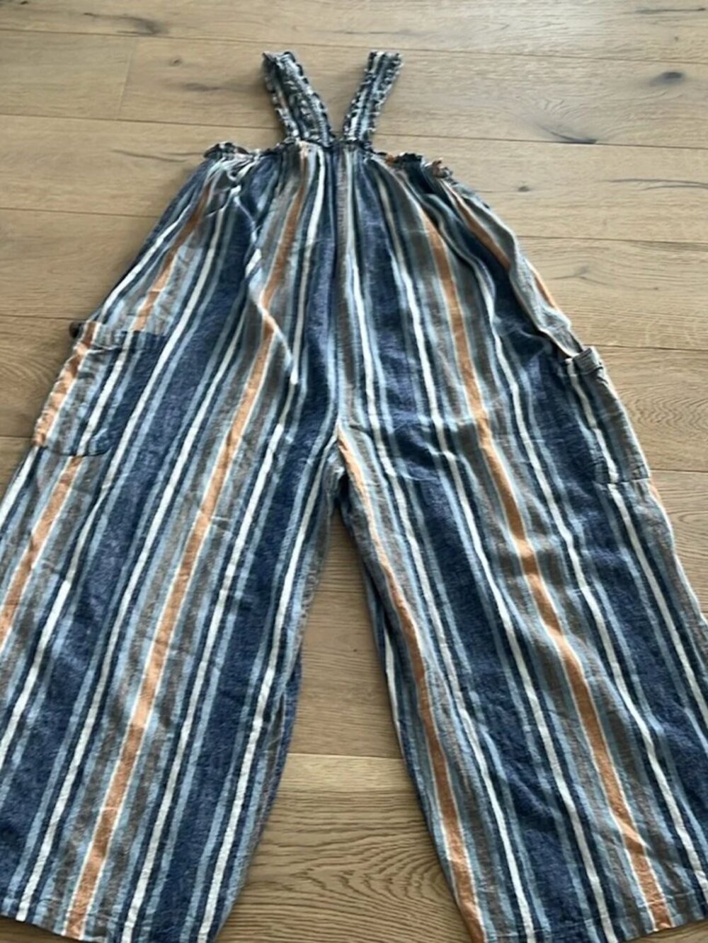 Current Air Romper Los Angeles Multi-colored Striped Slouchy Jumper Medium